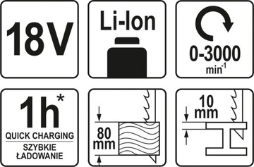 Сабельная пила Лобзик LISICA 18 V YATO