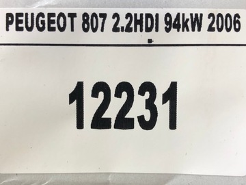 PHEDRA 807 C8 TRUBKA PŘÍVOD WAZ VODY TEKUTINY 2.2HDI