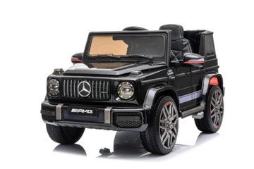 Автомобиль на аккумуляторе Mercedes G63 AMG Кожаные диски EVA 90W Черный