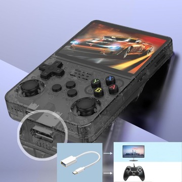 R36S ПОРТАТИВНАЯ ИГРОВАЯ КОНСОЛЬ В Стиле Ретро 3,5-ДЮЙМОВЫЙ IPS-ЭКРАН R36S 32G+128G