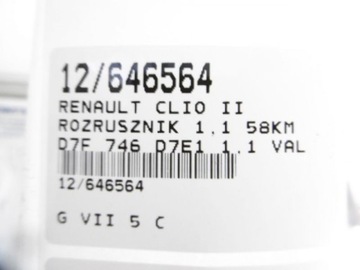 CLIO II STARTÉR D7E1 1,1 VALEO