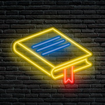 NEON LED настенное украшение библиотека 55x40 оргстекло