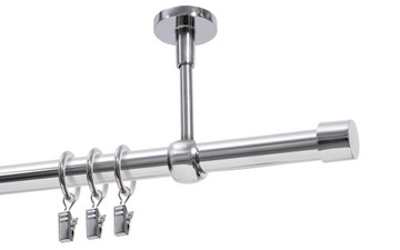 Karnisz pojedynczy Ø19 mm chrom 560 cm
