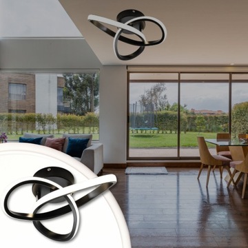 ПОТОЛОЧНЫЙ СВЕТИЛЬНИК ПОДВЕСНОЙ СВЕТОДИОДНЫЙ ЛЕНТА 28ВТ СОВРЕМЕННЫЙ 3 ЦВЕТА СОВРЕМЕННЫЙ