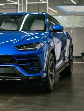 ПЛЕНКА АВТОКОЛЕСА СИНЯЯ ГЛЯНЦЕВАЯ HQ 50см