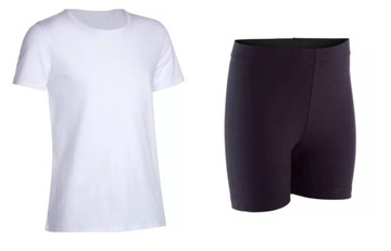 STRÓJ ZESTAW WF GIMNASTYKA KOSZULKA + SPODENKI 128