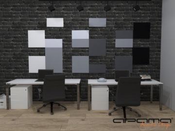 Набор из 25 акустических декоративных панелей APAMA DECOR толщиной 5 см цвета
