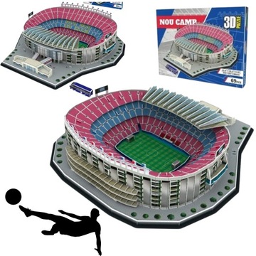 PUZZLE 3D DUŻY STADION FC BARCELONA CAMP NOU PRZESTRZENNE ZRĘCZNOŚCIOWE