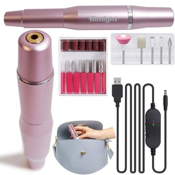 МАШИНКА ДЛЯ НОГТЕЙ ПРОФЕССИОНАЛЬНЫЙ МАНИКЮР ПЕДИКЮР МОЩНЫЕ ФРЕЗЫ АКСЕССУАРЫ