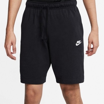 NIKE Spodenki krótkie szorty czarne Nike Sportswear Club Fleece r. M