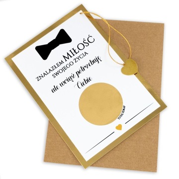 Prośba o świadkowanie prezent dla świadka zdrapka