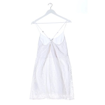 ABERCROMBIE & FITCH Koronkowa sukienka biały