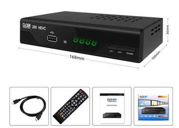 DEKODER TUNER TV NAZIEMNEJ HD DVB-T2 HEVC H.265 HQ