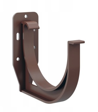 HAK UCHWYT RYNHAK DOCZOŁOWY PVC 100 mm BRĄZOWY