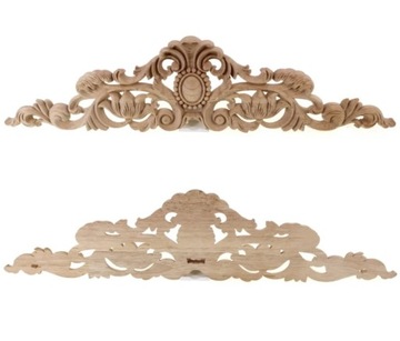 Применение деревянного декора с лепниной