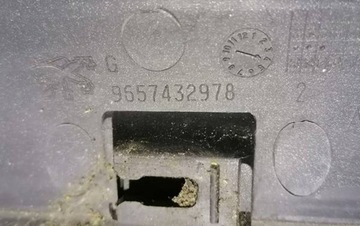 PEUGEOT 1007 05- LIŠTA KRYT SLOUPU LEVÝ 9657432978