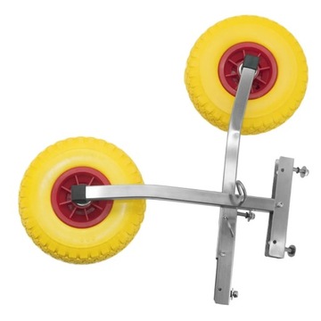 Транцевые колеса KT400HPoly для понтона из нержавеющей стали + бескамерные