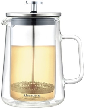 Стеклянный заварник для кофе/чая, 600 мл, кувшин French Press KLAUSBERG 7685