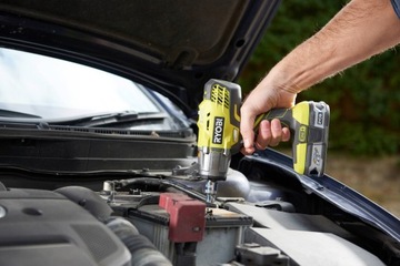 АККУМУЛЯТОРНЫЙ гайковерт RYOBI 18 В R18IW3-0 400 НМ +4 Ач, НАБОР LED ONE+