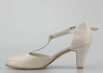 КОЖАНЫЕ СВАДЕБНЫЕ ТУФЛИ БЕЖЕВОГО ЗОЛОТАЯ 38