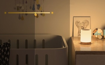 СВЕТОДИОДНАЯ НОЧНАЯ ЛАМПА RGB НАСТОЛЬНАЯ ЛАМПА БЕСПРОВОДНАЯ СЕНСОРНАЯ USB С РЕГУЛИРУЕМОЙ РЕГУЛЯЦИЕЙ
