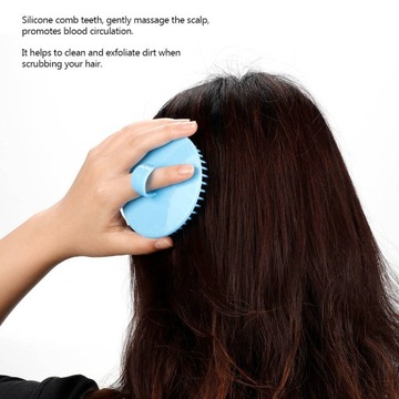 Ручная силиконовая щетка для шампуня для кожи головы.