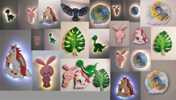 Настенный светильник единорога