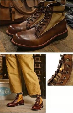 MĘSKIE ELEGANCKIE BUTY VINTAGE MARTIN o