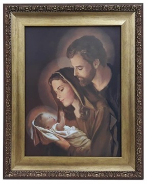 OBRAZ RELIGIJNY 42x52 ŚWIĘTEJ RODZINY JEZUS JÓZEF