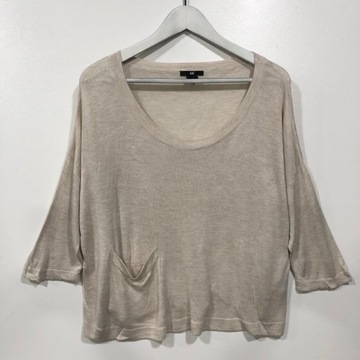 H&M Sweter Oversize Beż M