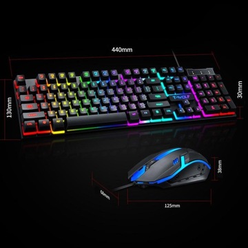 ГИБРИДНАЯ ИГРОВАЯ КЛАВИАТУРА + МЫШЬ С RGB ПОДСВЕТКОЙ