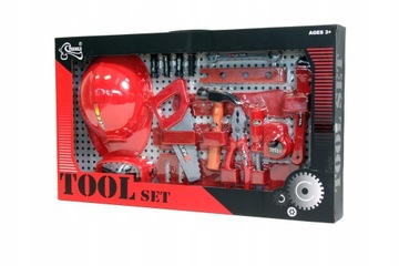 ZESTAW NARZĘDZI DLA DZIECI MAŁY MAJSTERKOWICZ KASK PIŁA