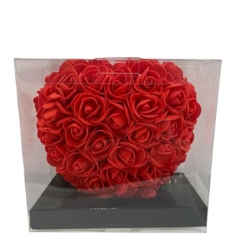 СВЕТЯЩЕЕ СЕРДЦЕ ИЗ ЛЕПЕСТКОВ РОЗ LED 3 РЕЖИМА ПОДАРОК ​​НА ЖЕНСКИЙ ДЕНЬ ВЕЧНАЯ РОЗА