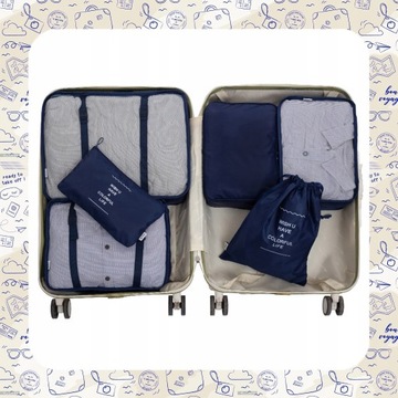 НАБОР ИЗ 10 ПУТЕШЕСТВЕННЫХ ОРГАНАЙЗЕРОВ ДЛЯ ЧЕМОДАНА ДЛЯ ОДЕЖДЫ, ОБУВИ, БЕЛЬЯ