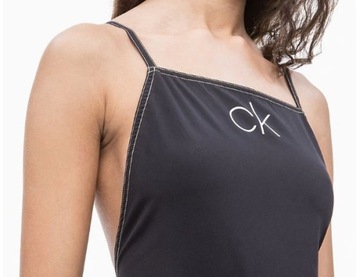 Calvin Klein sukienka plażowa KW0KW00719 czarny XS