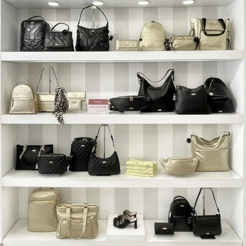 ЖЕНСКАЯ СУМКА DOCA, ЧЕРНЫЙ ЛОГОТИП, ЭКО-КОЖА