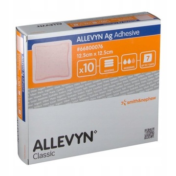 ALLEVYN AG Adhesive 12,5x12,5 cm