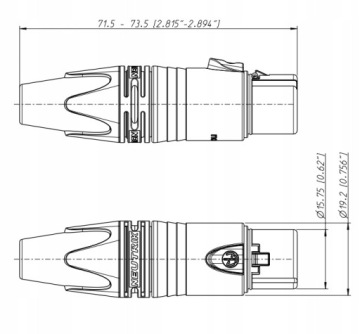 NEUTRIK NC3MXX вилка/разъем кабеля XLR
