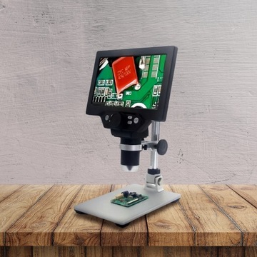 USB цифровой микроскоп для науки ЖК-экран HD 1080P 12MP 8x светодиодный зум 1200x