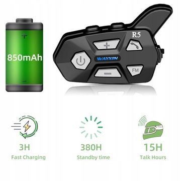 WAYXIN 2 шт. Домофоны для мотоциклетных шлемов.