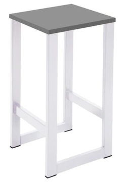 Taboret 58 cm LOFT BIAŁY Kolory Stół Taborety