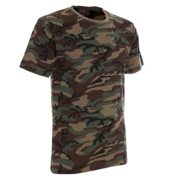 KOSZULKA MĘSKA MORO BAWEŁNIANA ZIELONE CAMO PROMOSTARS R. L
