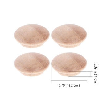 Деревянные дюбели Винты 3/8 Деревянные пуговицы Прямые