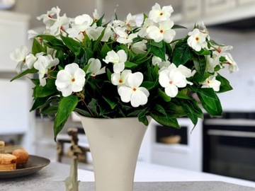 Искусственные цветы анютины глазки для балкона-террасы Пеларгония Герань 38 см