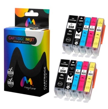 10x TUSZE XXL DO CANON Pixma IP7250 MG5650 MG5550