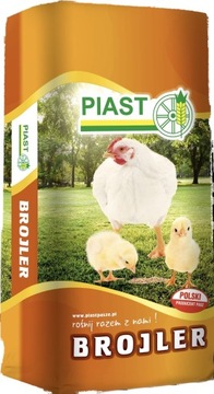 Pasza BROJLER 1 starter 0-4 tyg 25kg PIAST kruszon