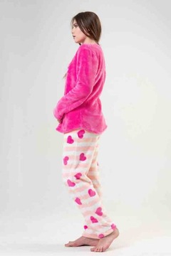 Piżama damska dres pluszowa gruba ciepła XL 42