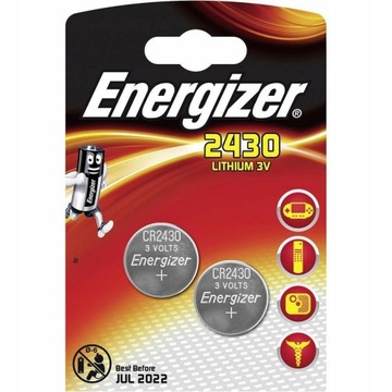 Energizer LITHIUM CR2430 2PK, 637991