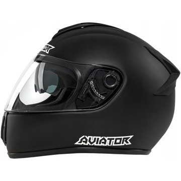 KASK MOTOCYKLOWY MAT NA SKUTER MOTOR Z SZYBĄ RX