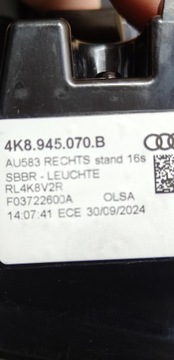 AUDI A7 S7 C8 4K8 24R- SVĚTLA SVĚTLO PRAVÁ LEVÝ KOMPLET ZADNÍ KAROSERIE LED